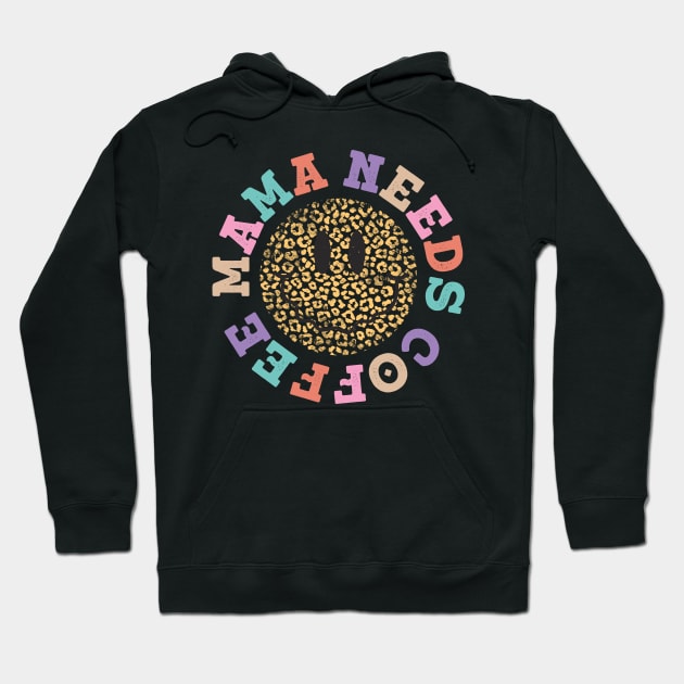 Mama Needs Coffee retro distressed design Hoodie by BAB